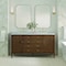 James Martin Vanities 60'' Double Vanity, Mid Century Walnut w/ 3 CM Eternal Jasmine Pearl Quartz Top 485-V60D-WLT-3EJP - alternate 2